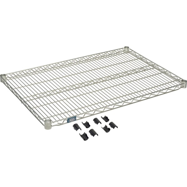 Nexel Poly-Z-Brite Wire Shelf 36inW x 24inD S2436Z - main